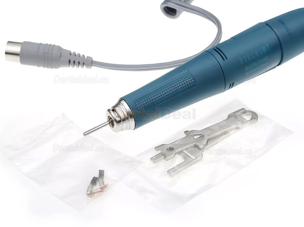 STRONGWT 103FN Double-lock Brush Micro Motor Handpiece 45K RPM for Dental Micromotor
